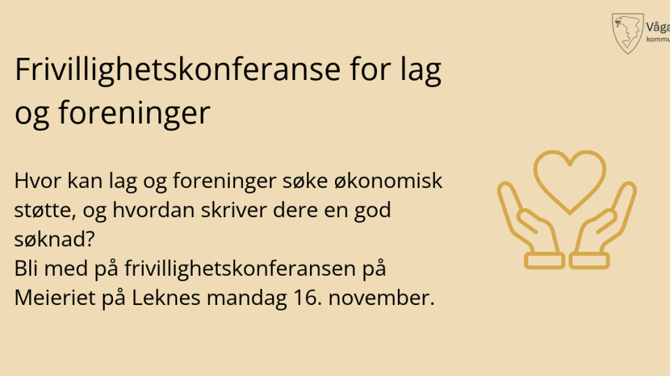 Lenke til artikkel: Frivillighetskonferanse for lag og foreninger