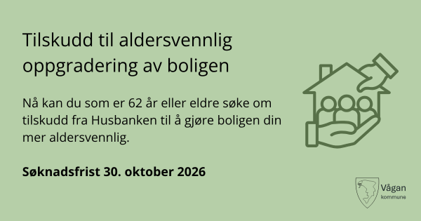Lenke til artikkel: Søk om tilskudd til aldersvennlig oppgradering av boligen