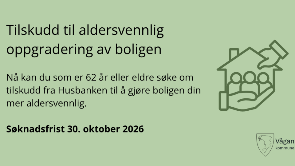 Lenke til artikkel: Søk om tilskudd til aldersvennlig oppgradering av boligen