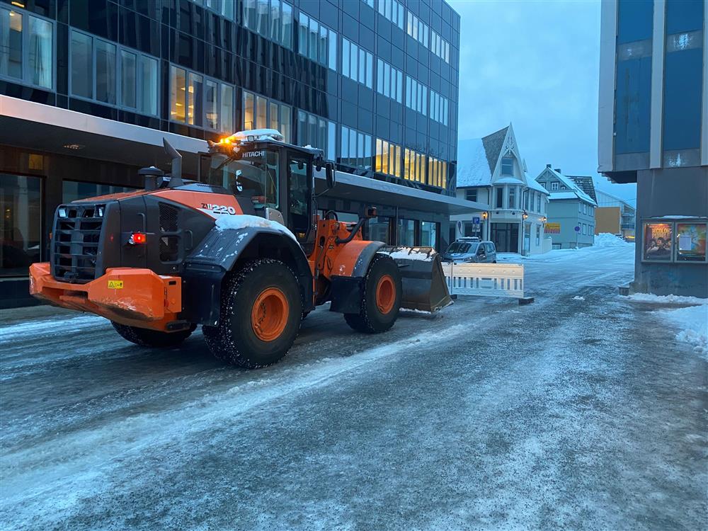 Krysset stenges for trafikk frem til sommeren. - Klikk for stort bilde